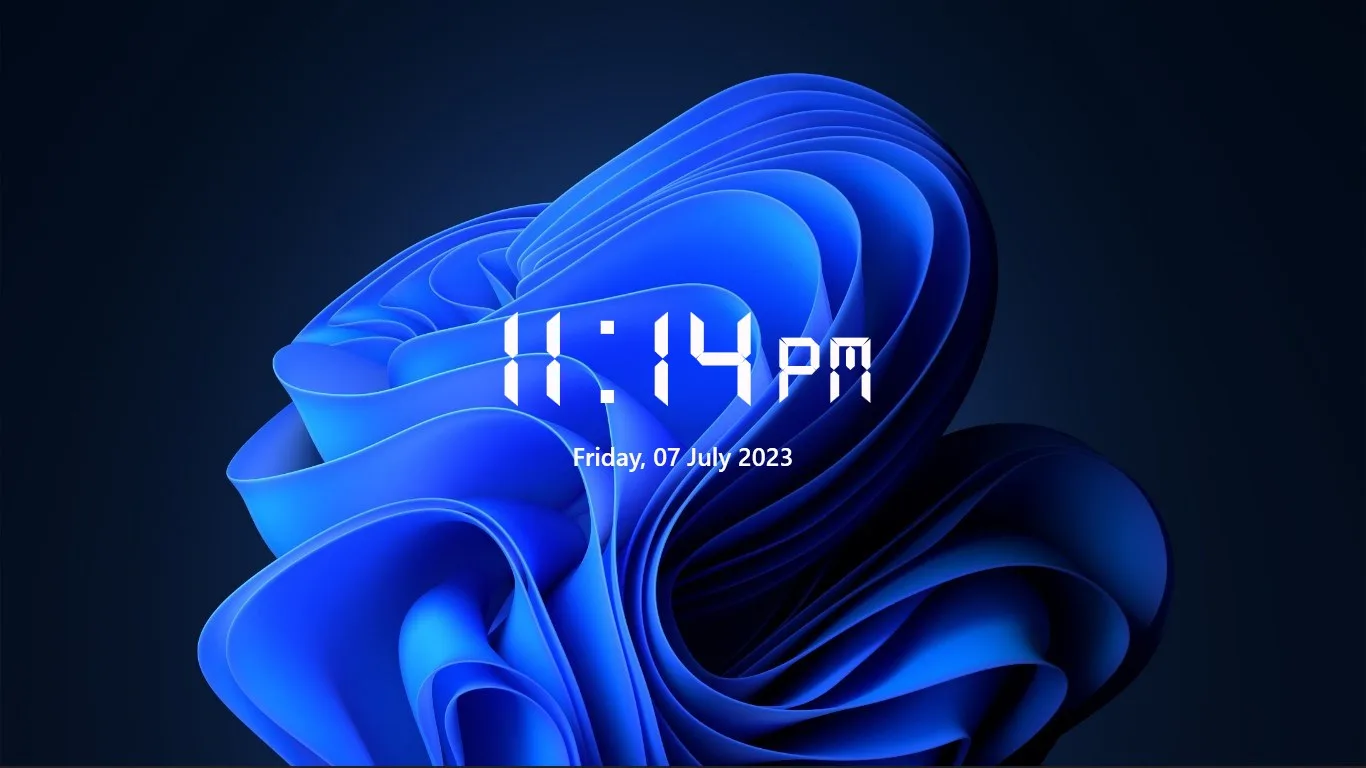 Personal Screen Clock screenshot 1