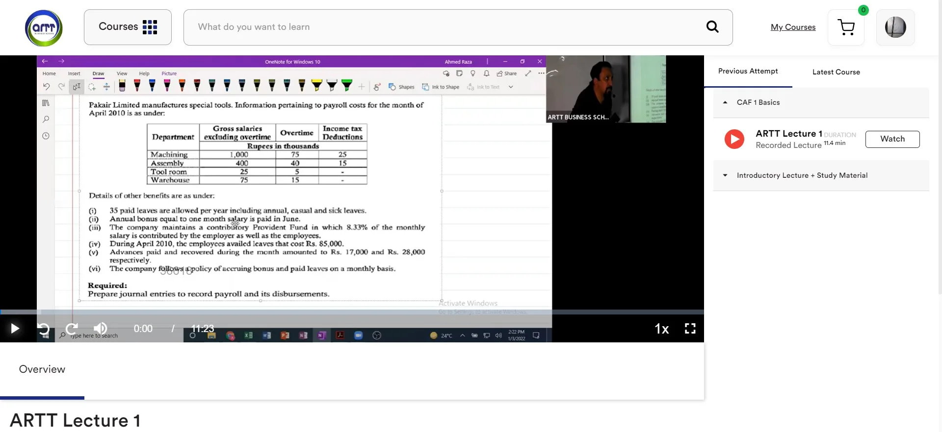 ARTT LMS screenshot 5