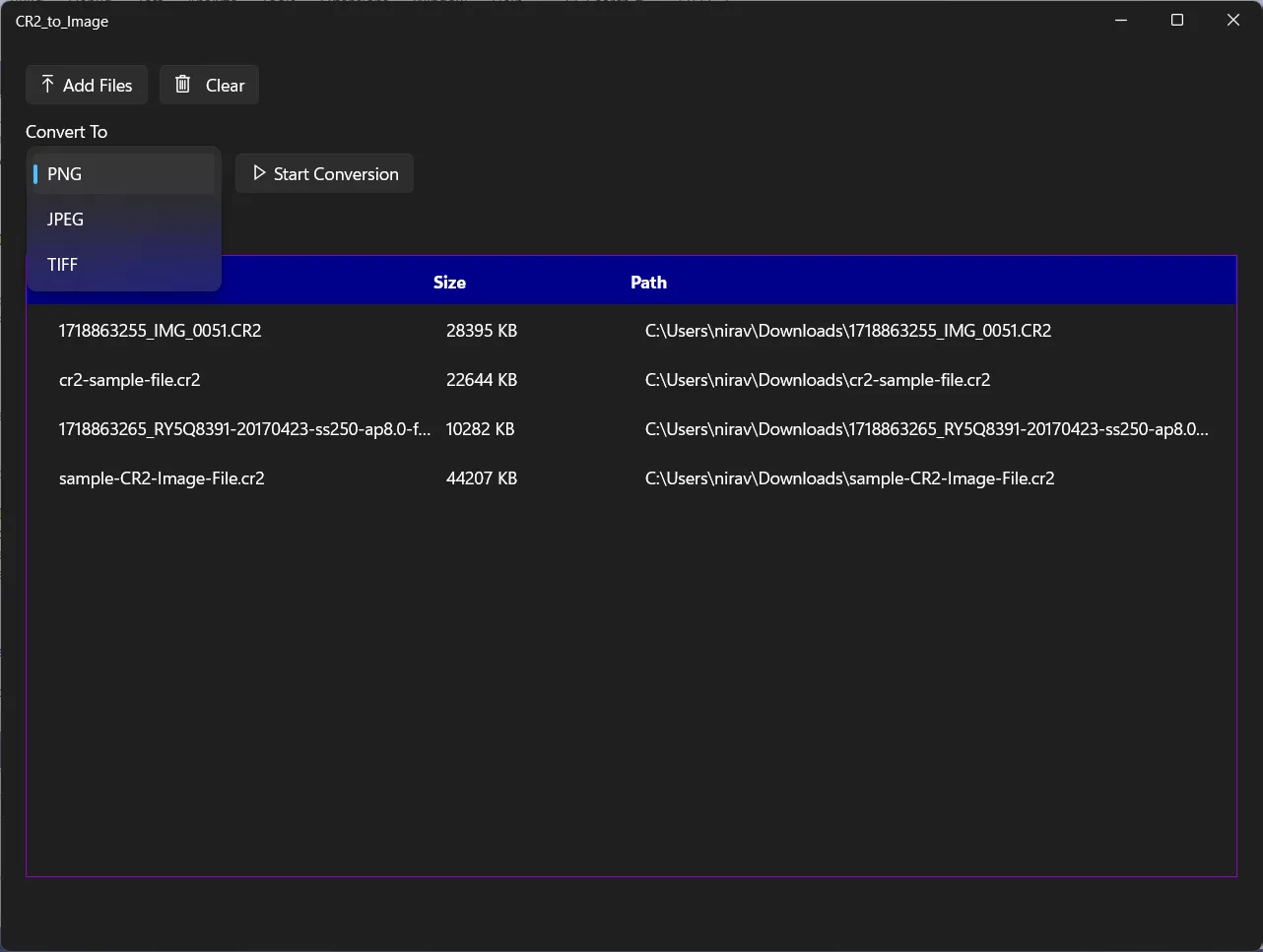 CR2 to JPG, PNG, JPEG screenshot 3