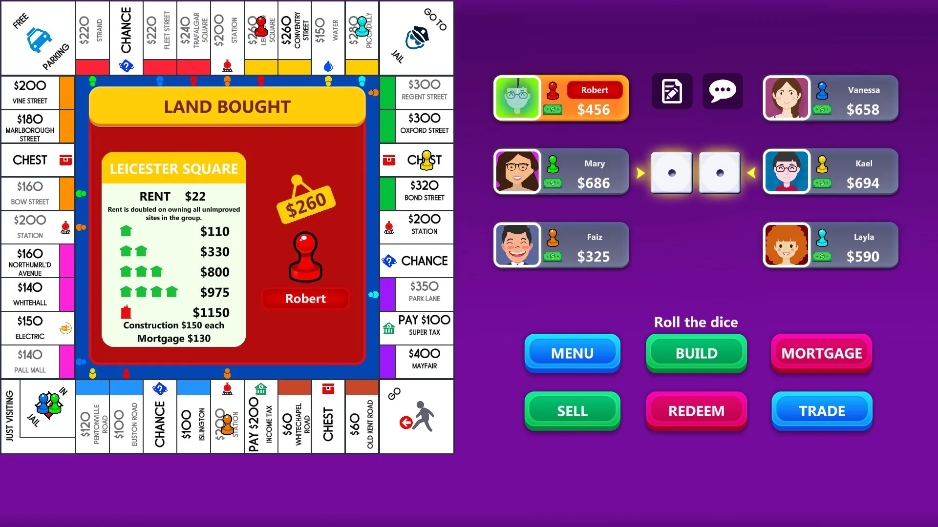 Business Game : Monopolio Real Estate Board Game screenshot 1