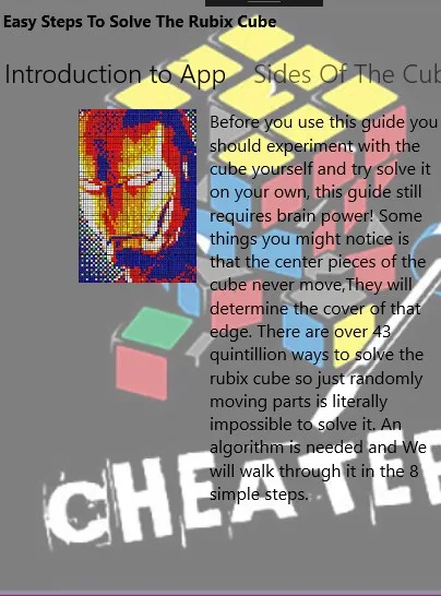 How to solve the Rubix Cube screenshot 1