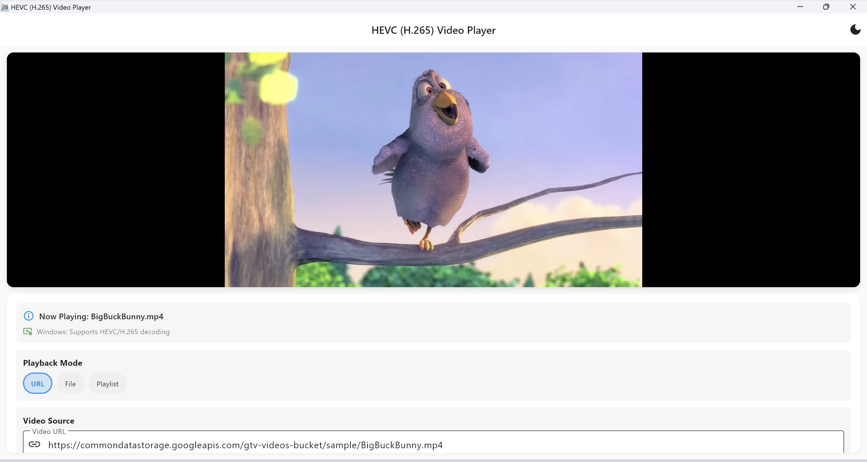 HEVC (H.265) Video Player screenshot 1