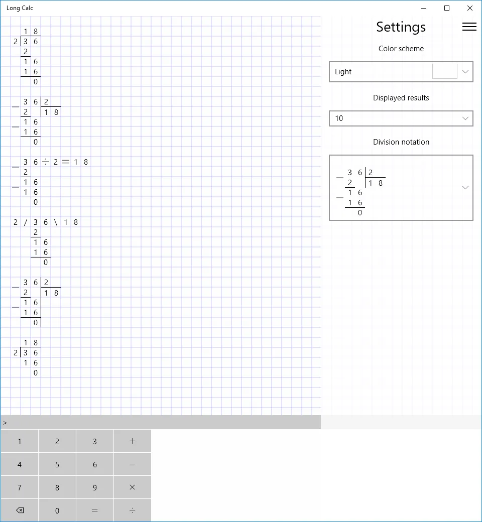 Long Calc screenshot 1