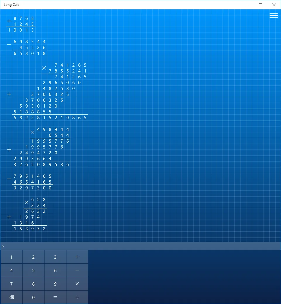 Long Calc screenshot 3