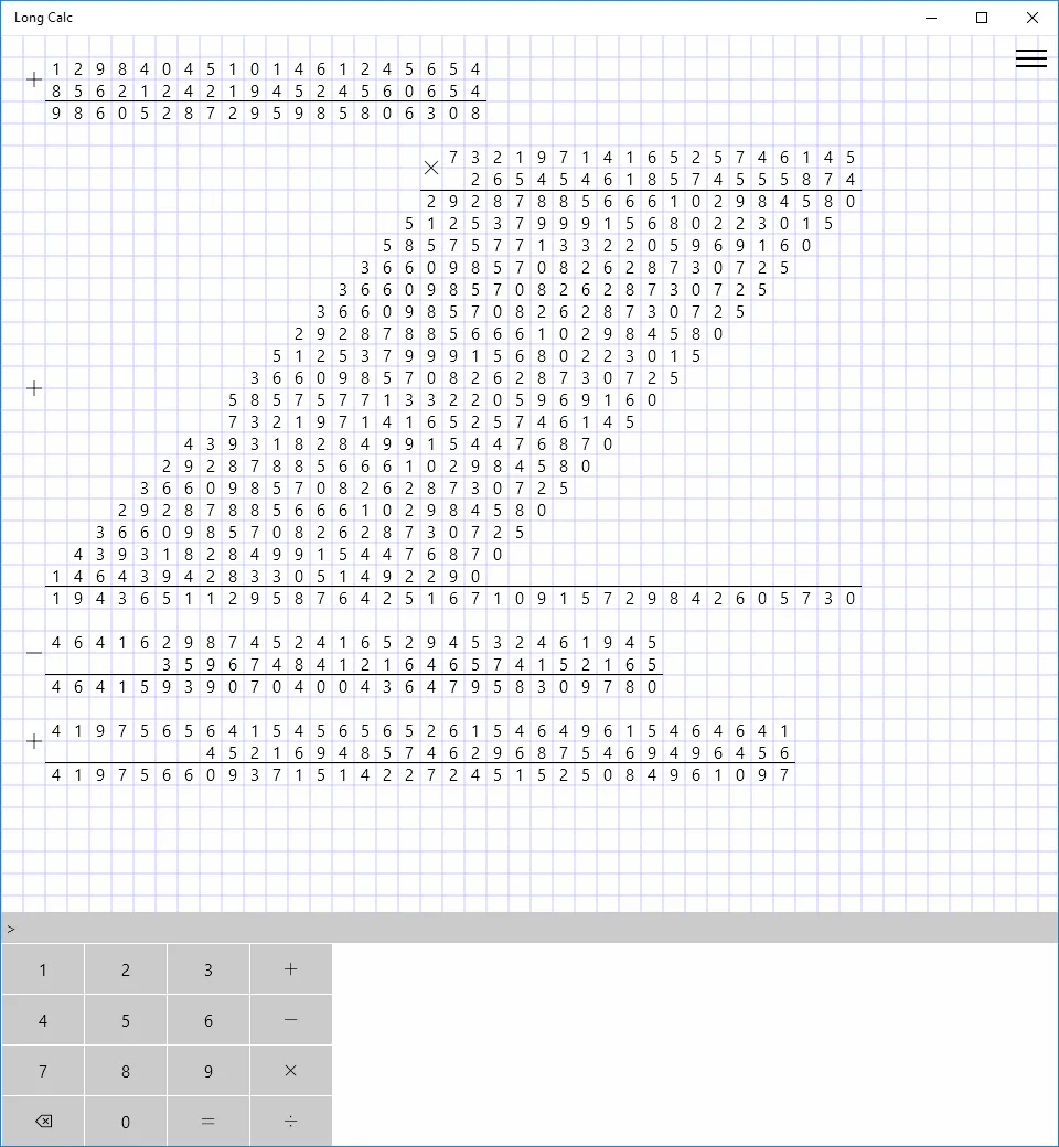 Long Calc screenshot 4