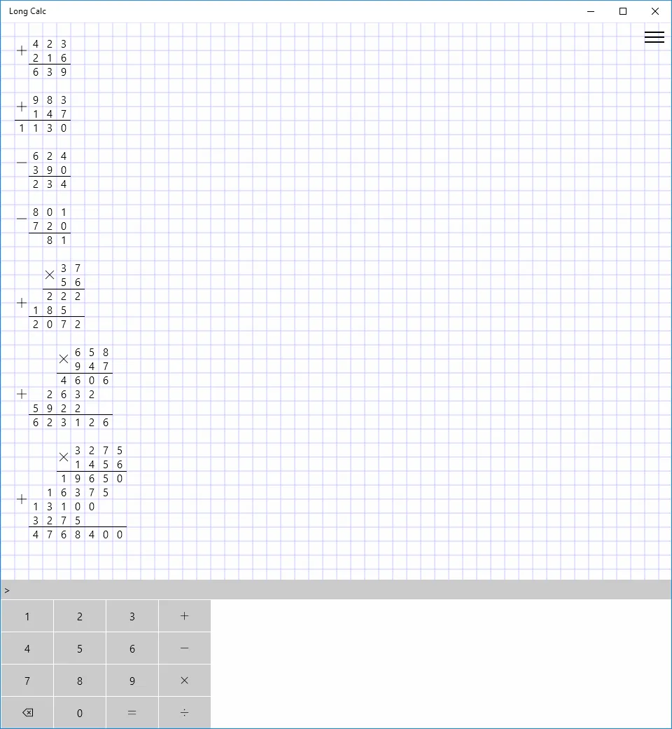 Long Calc screenshot 5