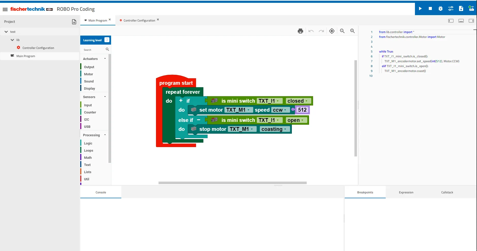ROBO Pro Coding screenshot 2