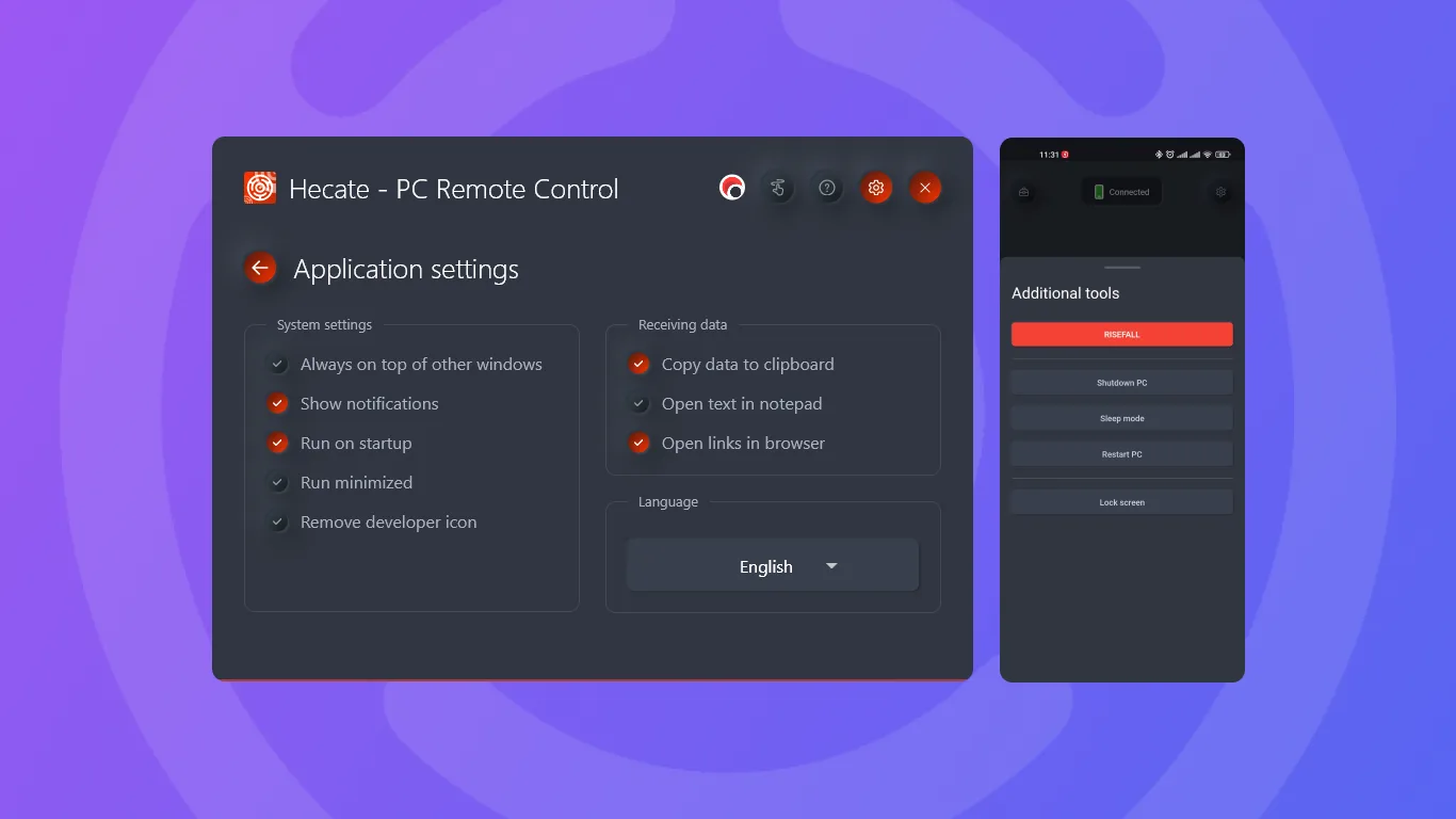 Hecate - PC Remote Control screenshot 1
