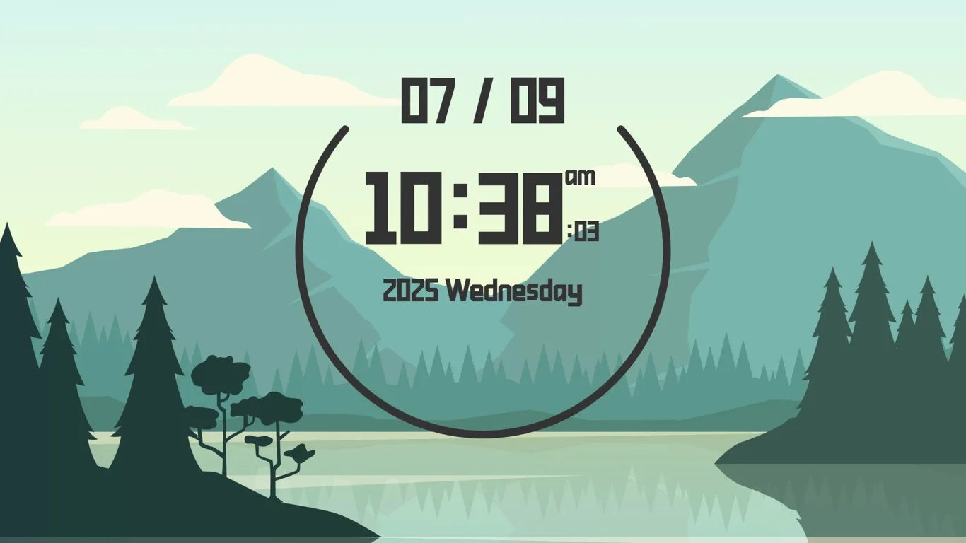Live Clock Wallpaper screenshot 3