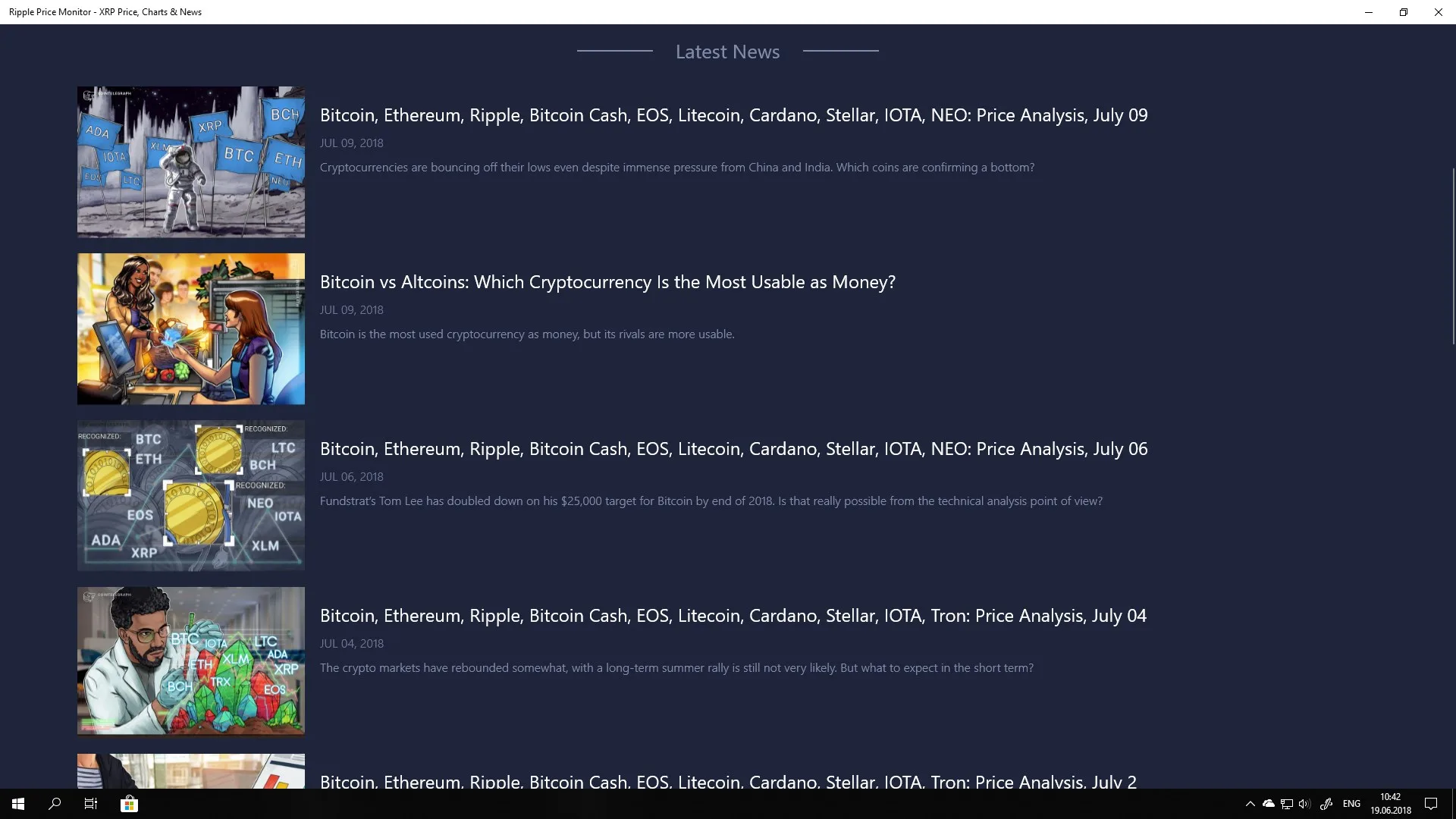 Ripple Price Monitor - XRP Price, Charts & News screenshot 2
