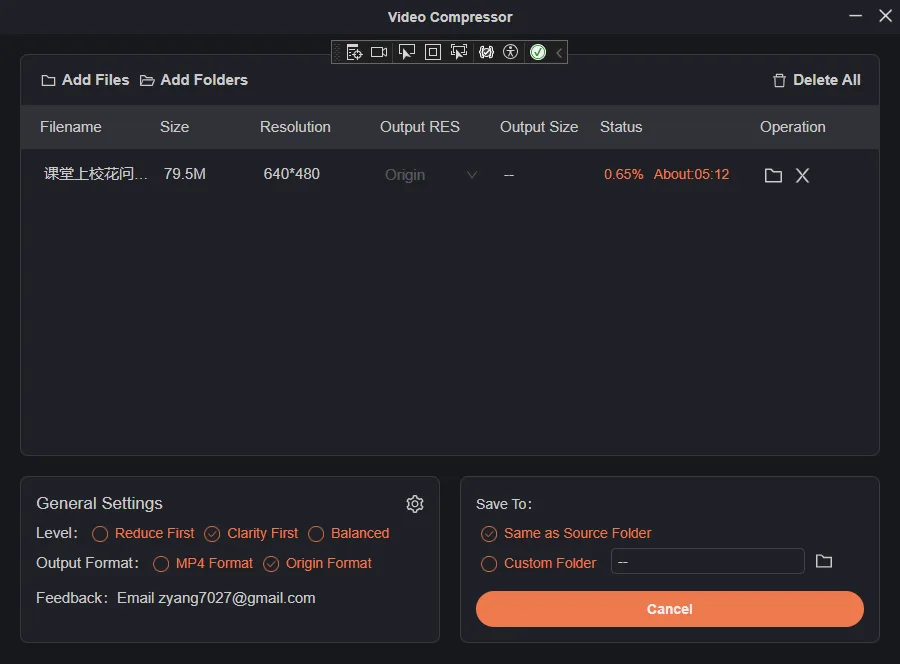 Video Compressor + screenshot 1