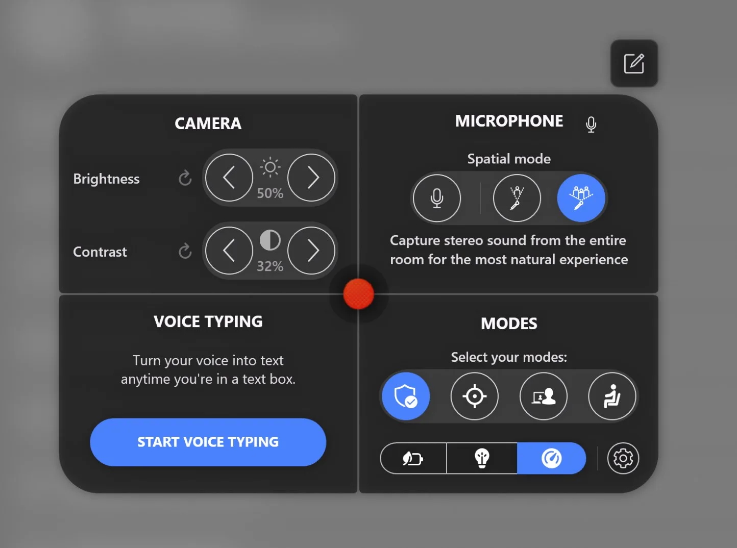 TrackPoint Quick Menu screenshot 1