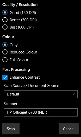 rPDFscan screenshot 1