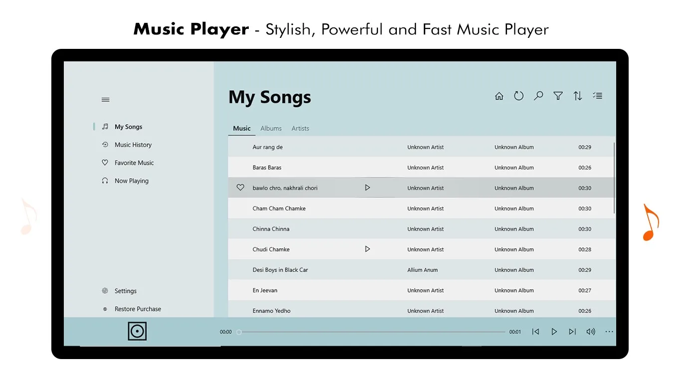 MP3 Player - Music Player & Equalizer screenshot 1