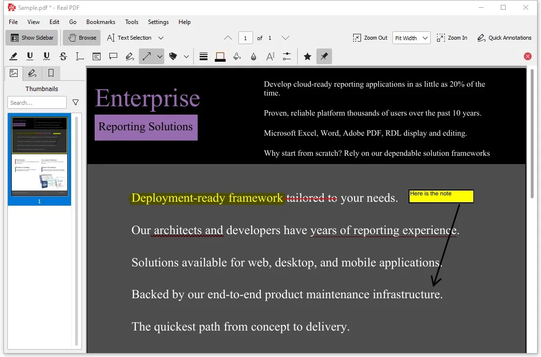 Real PDF Reader screenshot 2