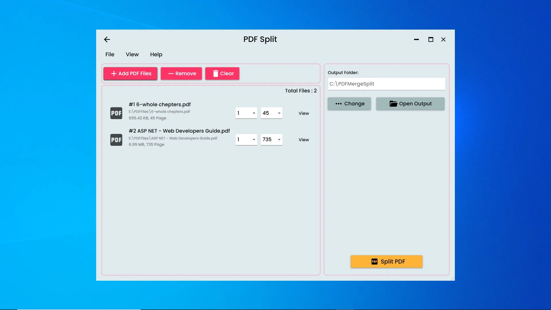 PDF Merger And Splitter screenshot 2
