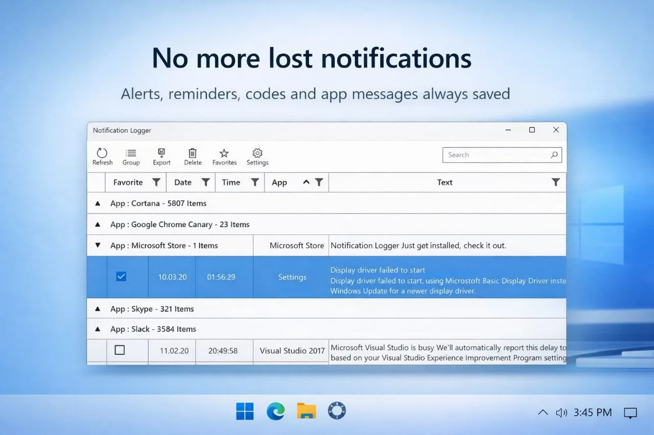 Notification Logger screenshot 2