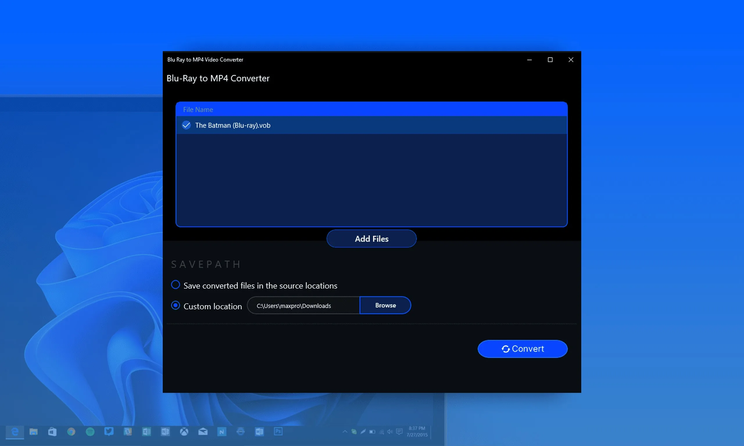 DVD to MP4 Video Converter screenshot 1
