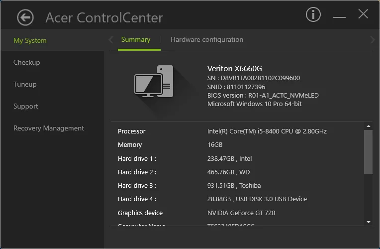 Control Center S screenshot 1