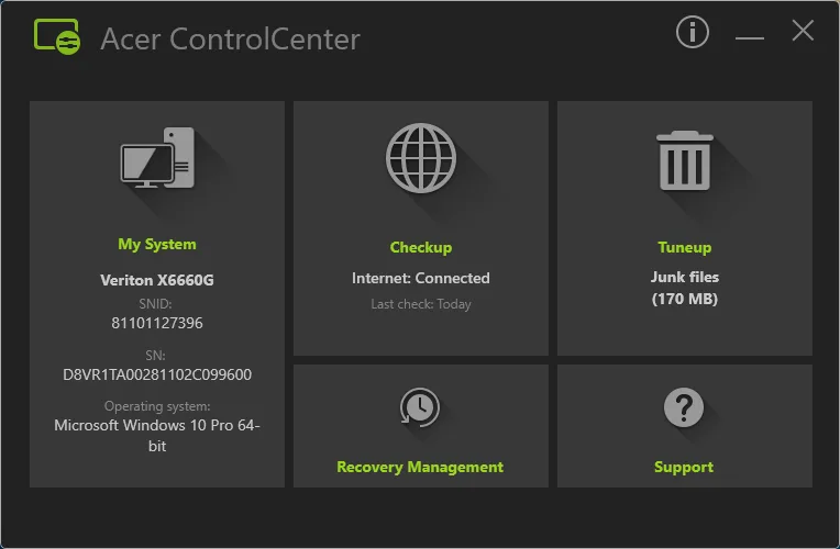 Control Center S screenshot 2