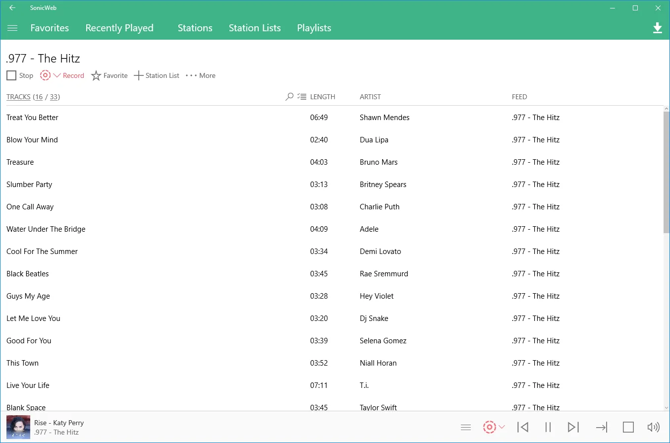 SonicWeb Internet Radio Player screenshot 2