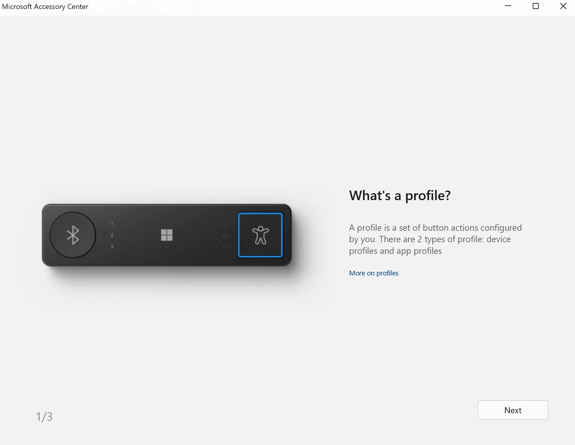 Microsoft Accessory Center screenshot 2
