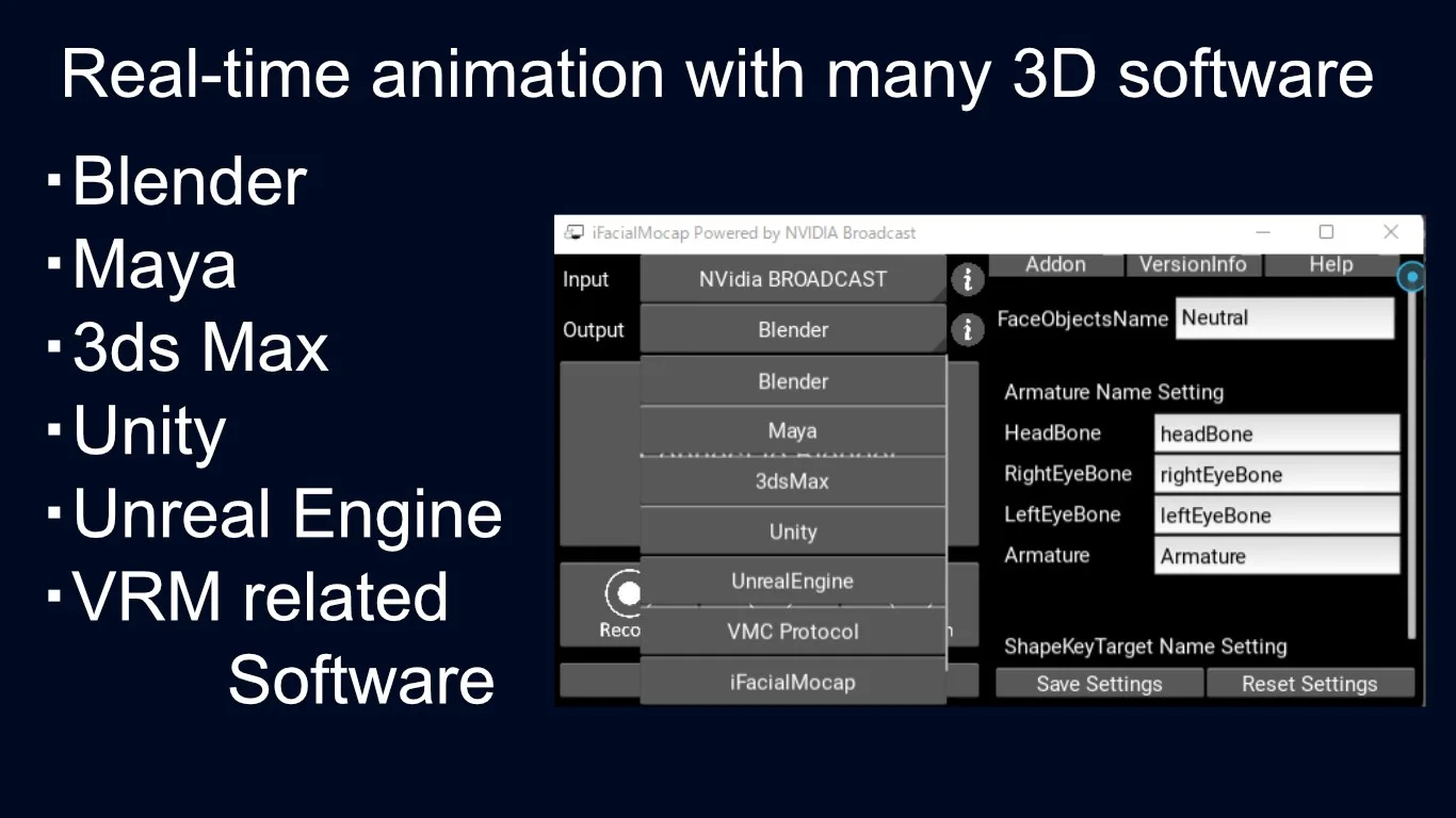 iFacialMocap Powered by NVIDIA Broadcast screenshot 1