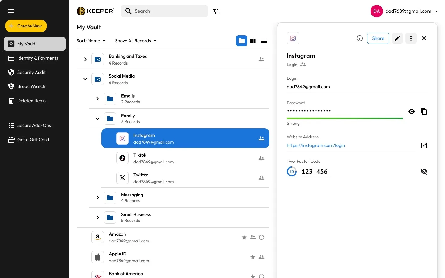 Keeper® Password Manager screenshot 2