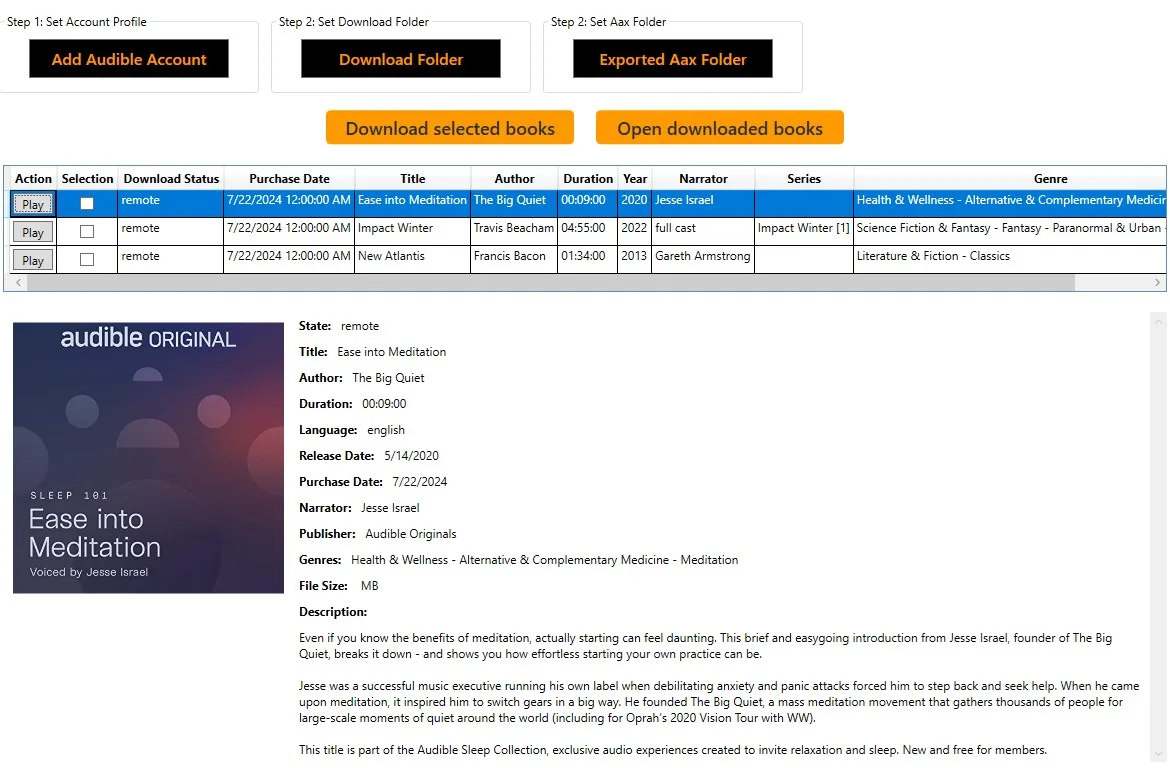 Audiobook Player - Audible AAX to MP3 screenshot 2
