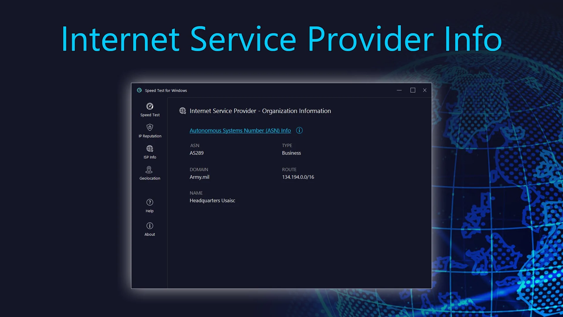 Speed Test for Windows screenshot 5