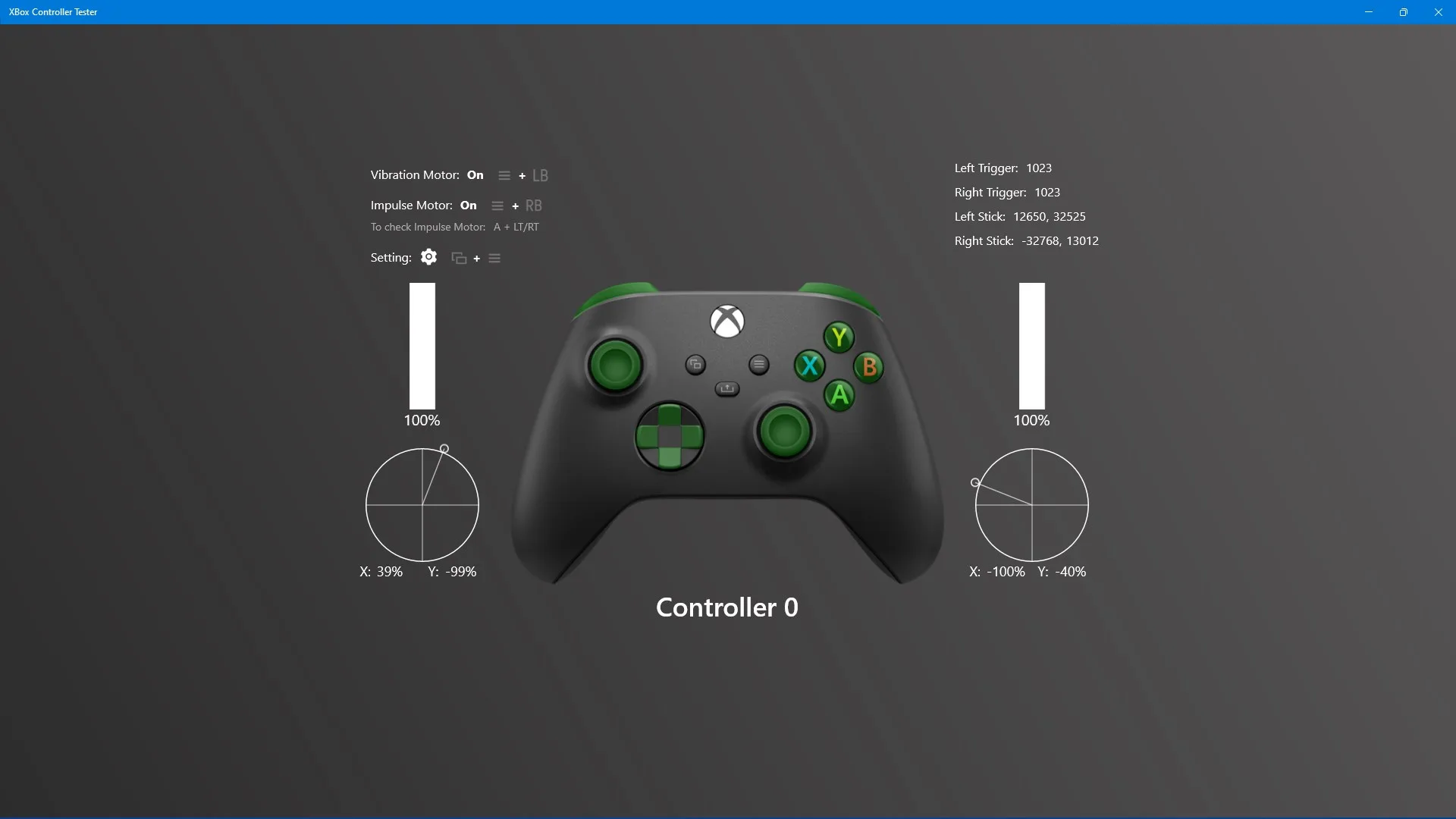 Controller Tester screenshot 2