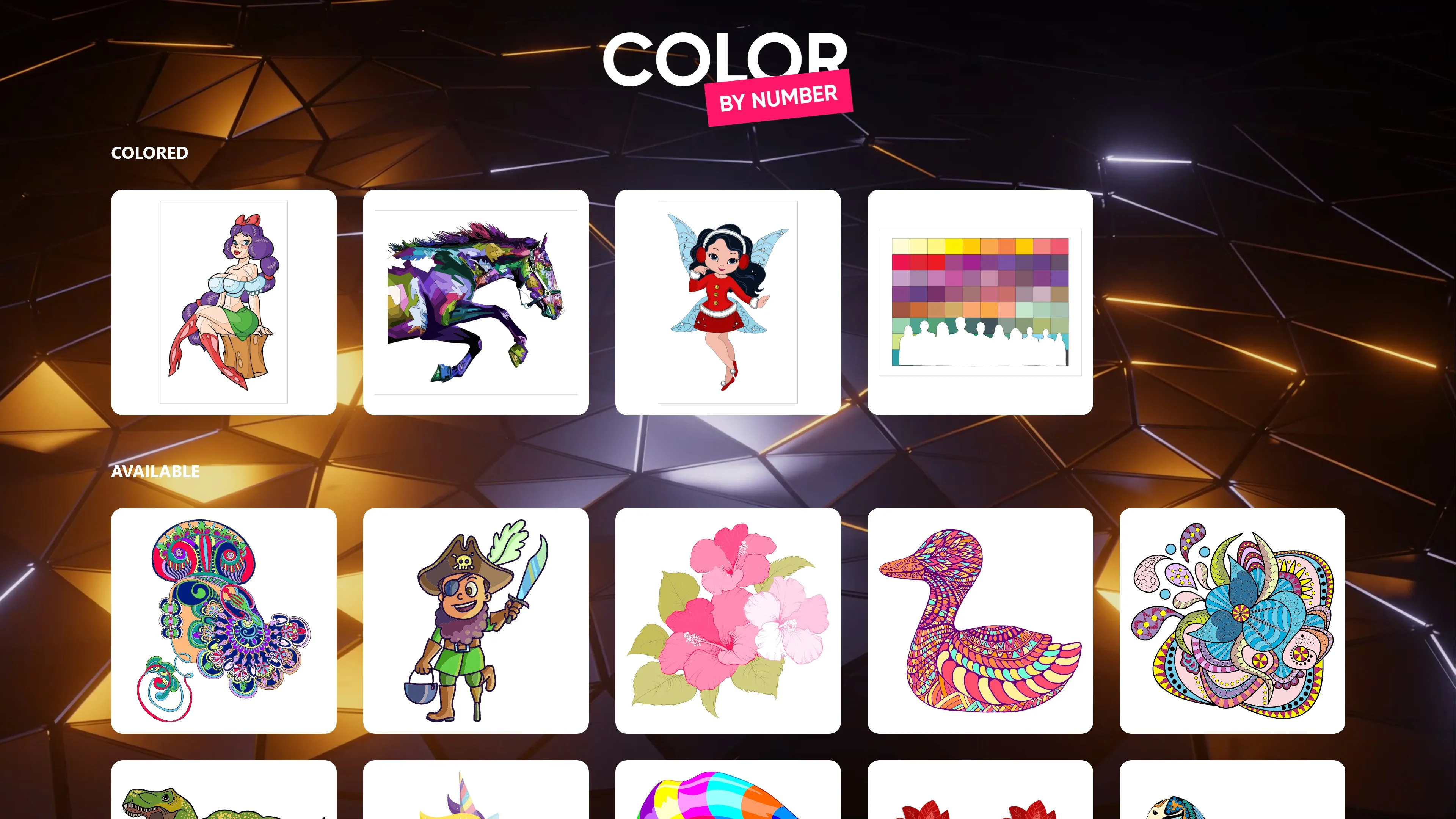 Color By Number Coloring Pages screenshot 1
