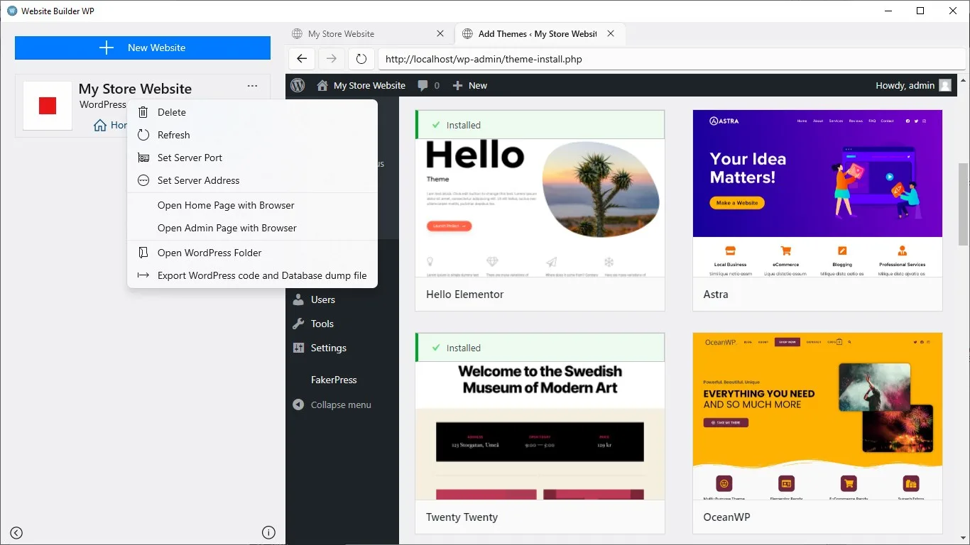 Website Builder WP screenshot 2