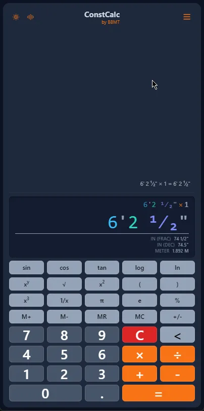 ConstCalc screenshot 3