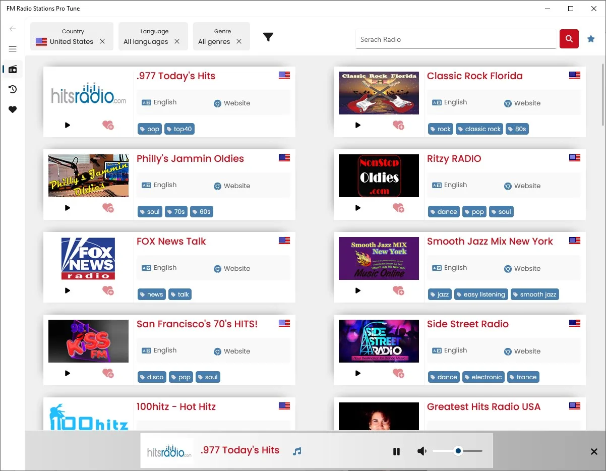 FM Radio Stations Pro Tune screenshot 1
