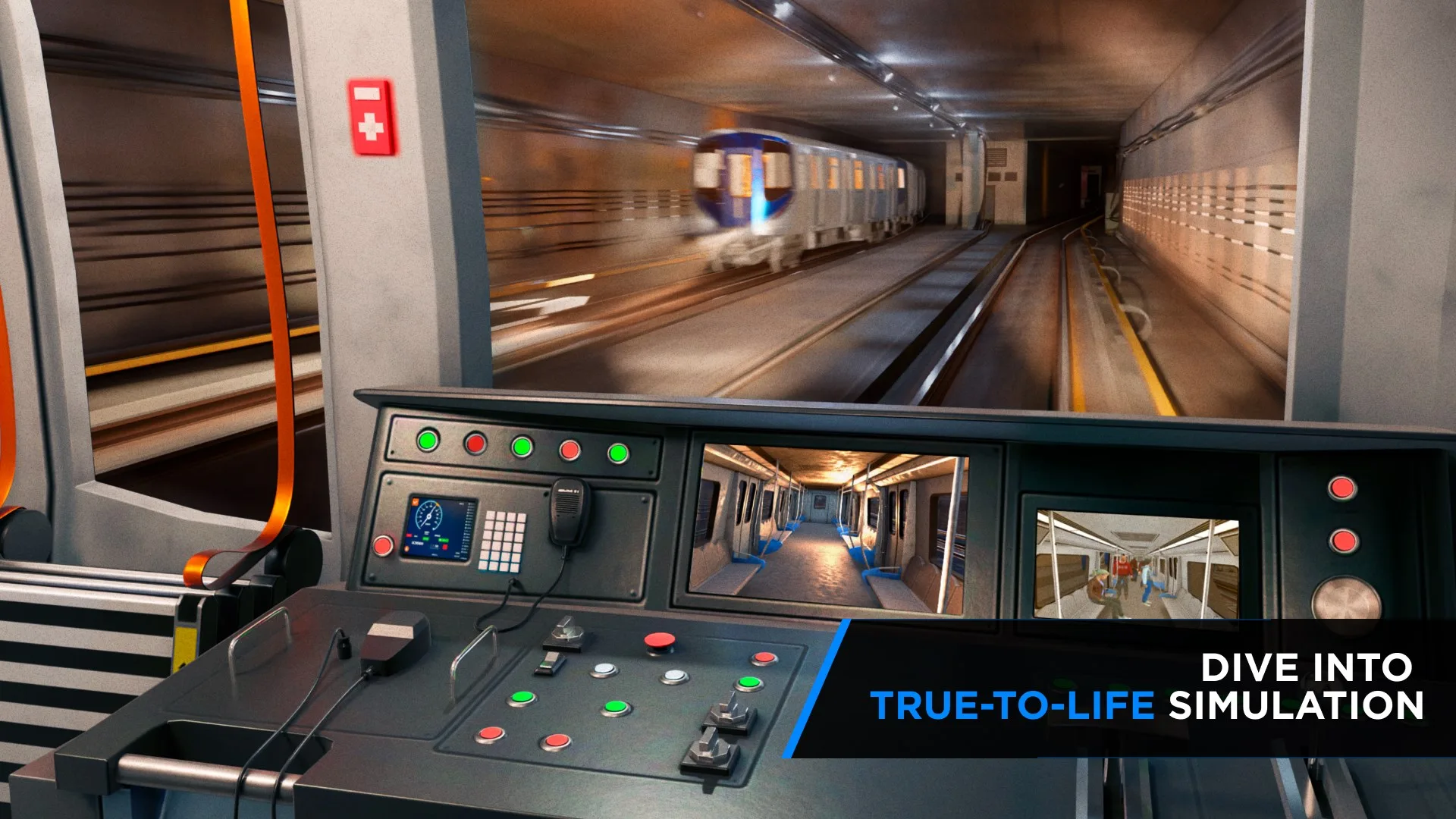 Subway Simulator 3D - Metro Train Driving screenshot 1
