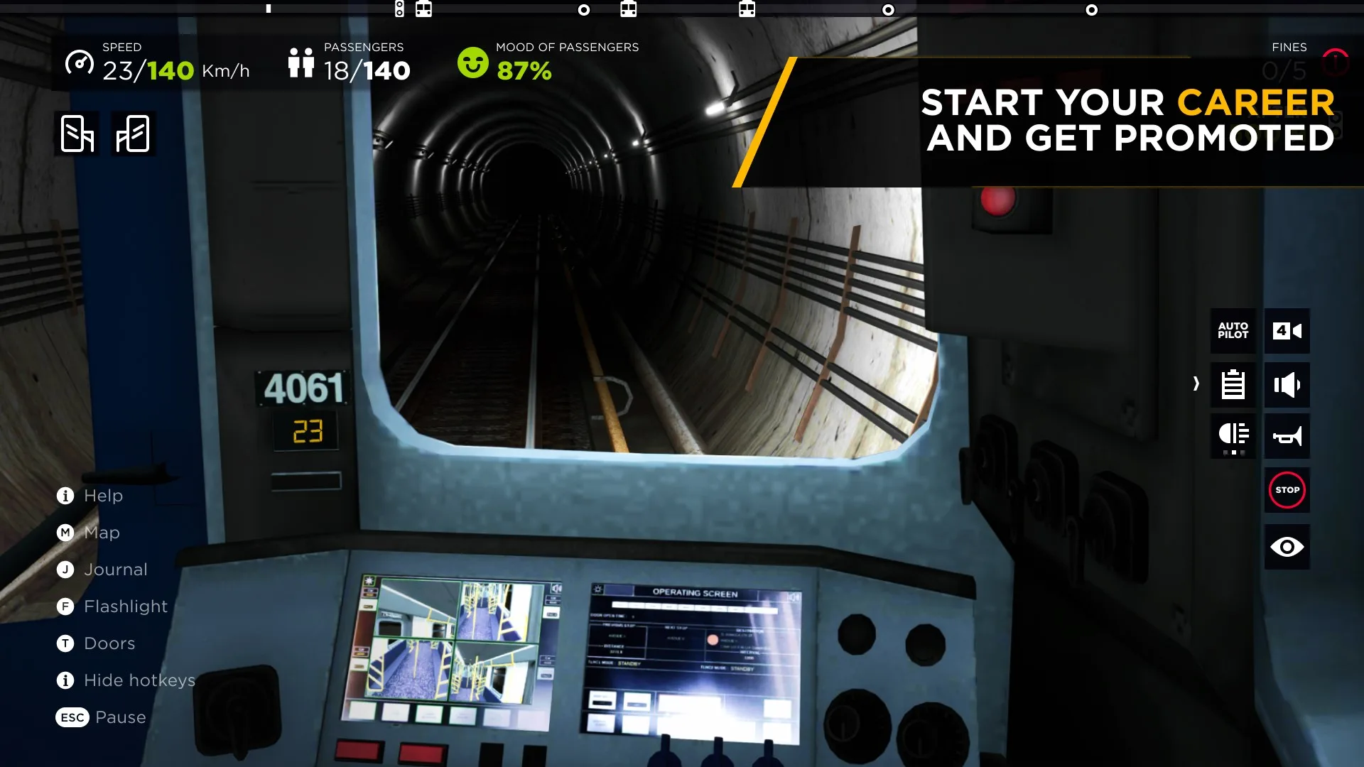 Subway Simulator 3D - Metro Train Driving screenshot 5
