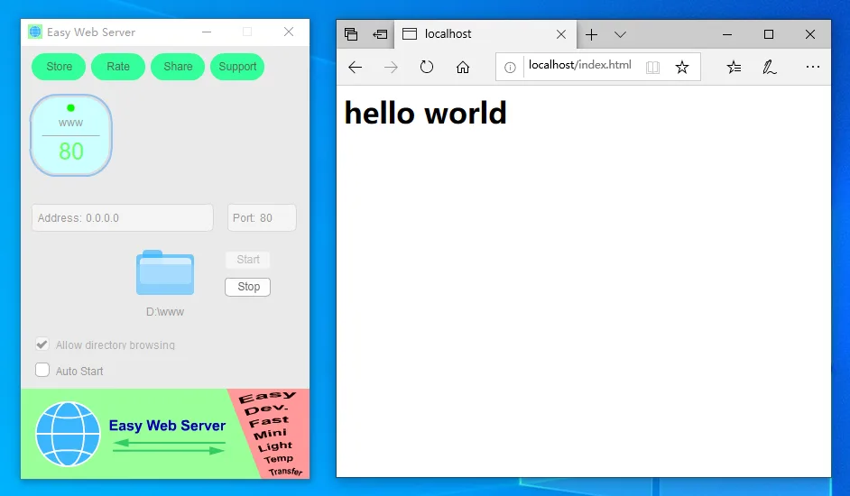 Easy Web Server screenshot 3