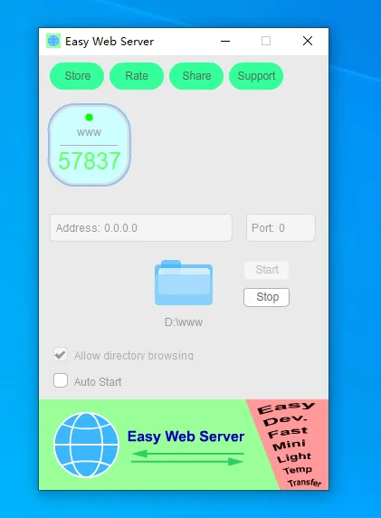 Easy Web Server screenshot 4