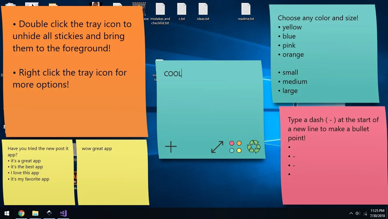 Virtual Sticky Notes screenshot 1