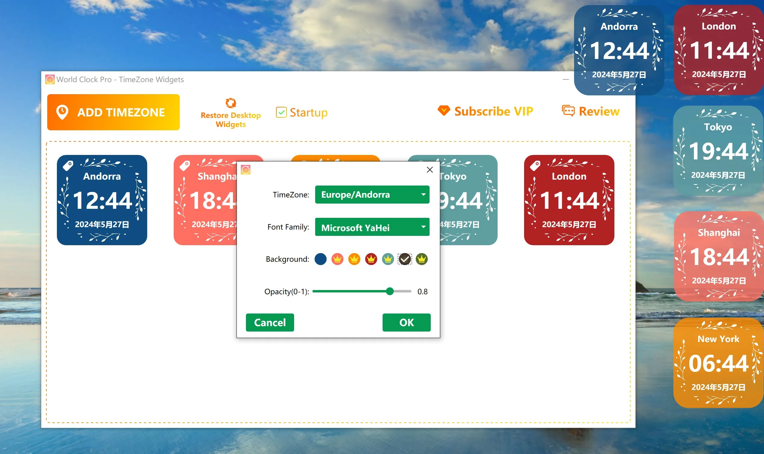 World Clock Pro - TimeZone Widgets screenshot 3
