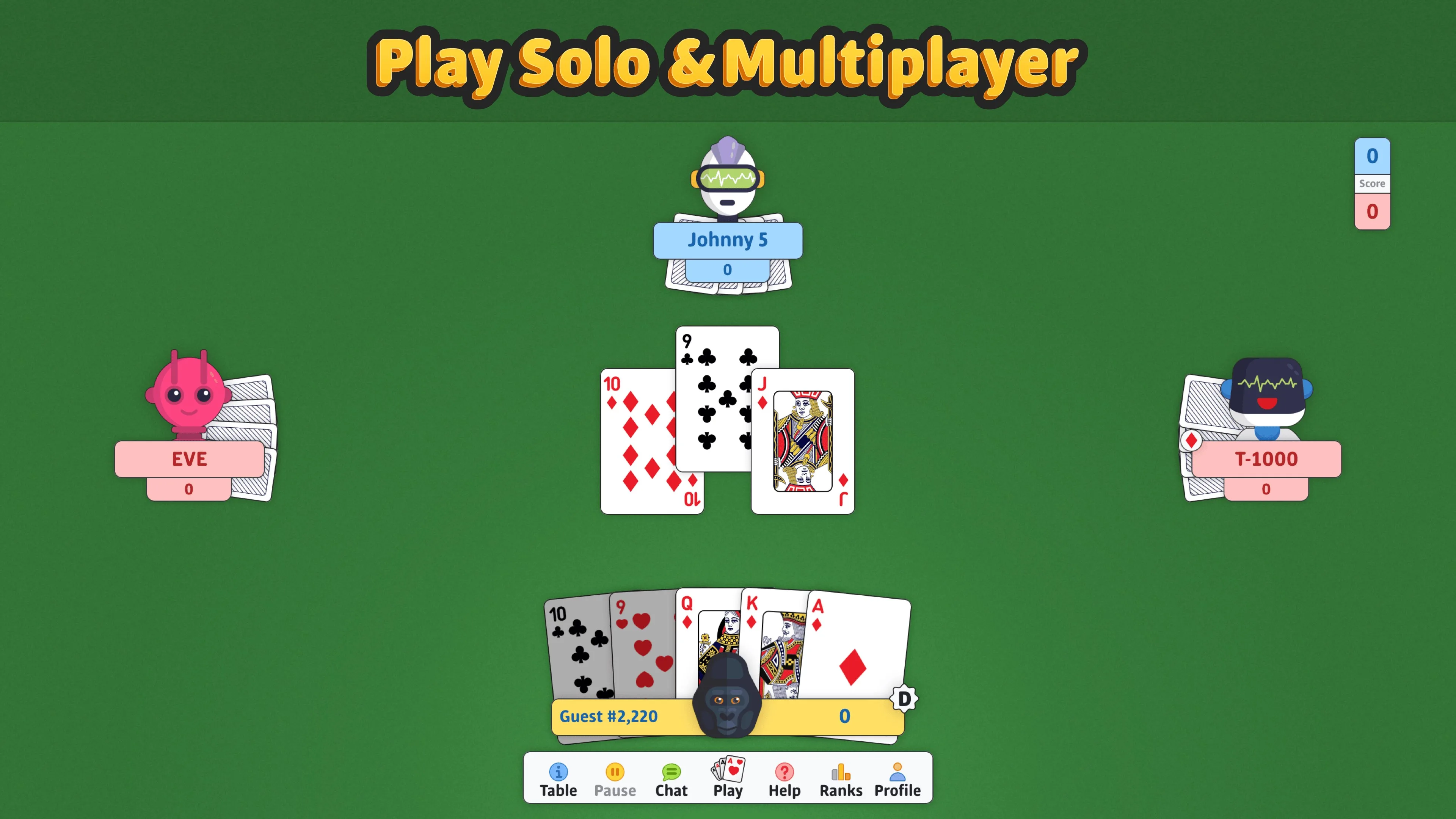 Euchre ‣ screenshot 1