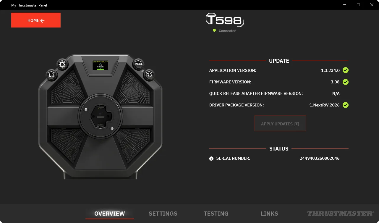 My Thrustmaster Panel screenshot 2