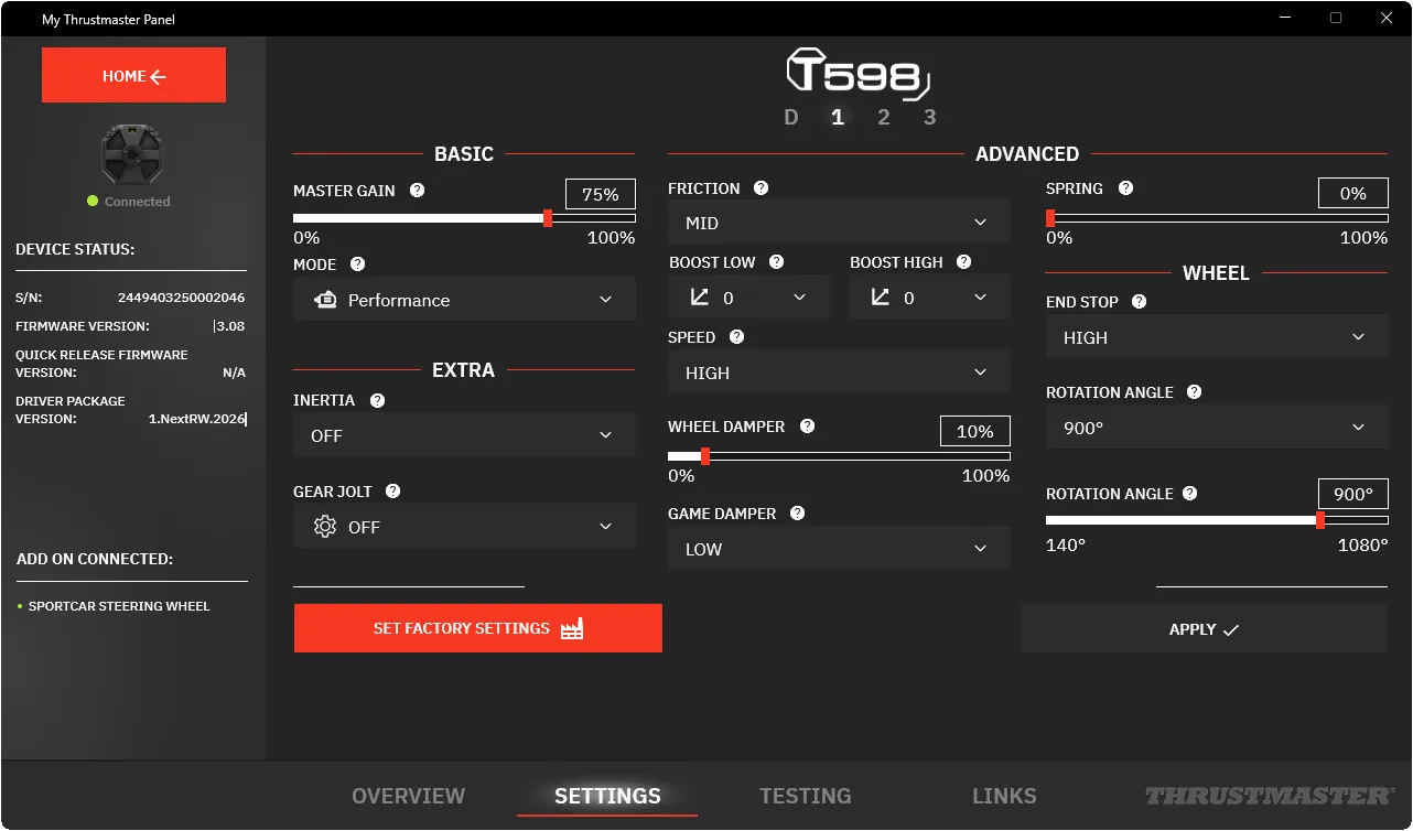 My Thrustmaster Panel screenshot 4