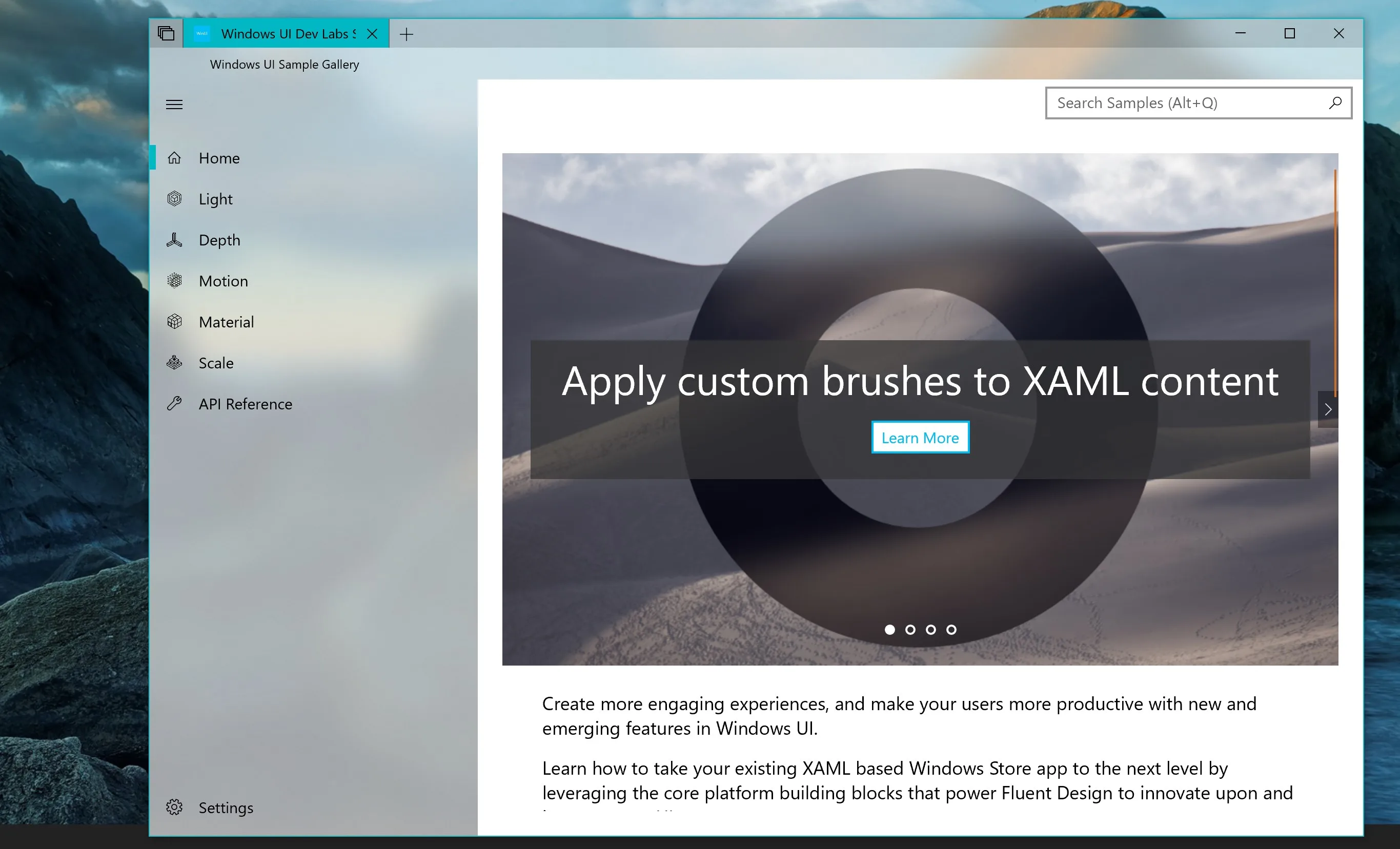 Windows Composition Samples screenshot 2