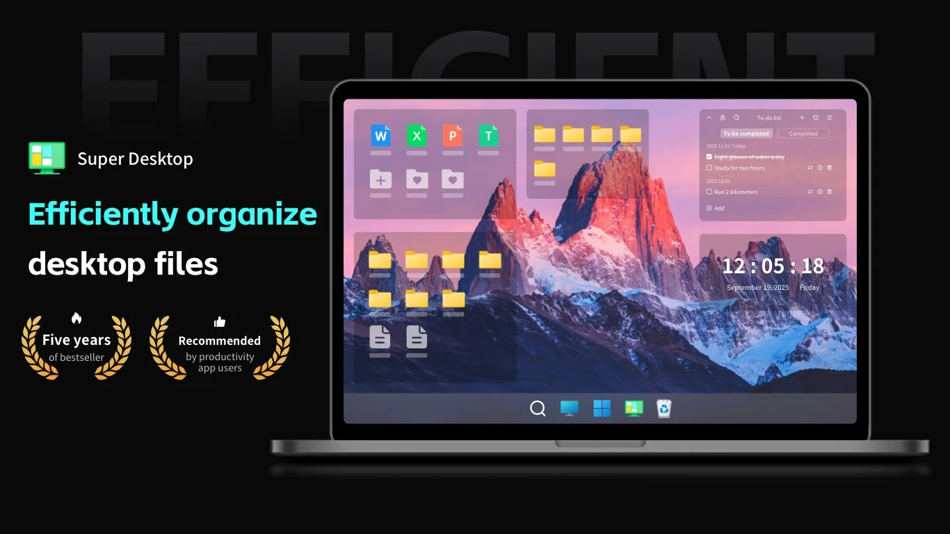 Desktop Organizer- Clean Desktop Wallpaper screenshot 1
