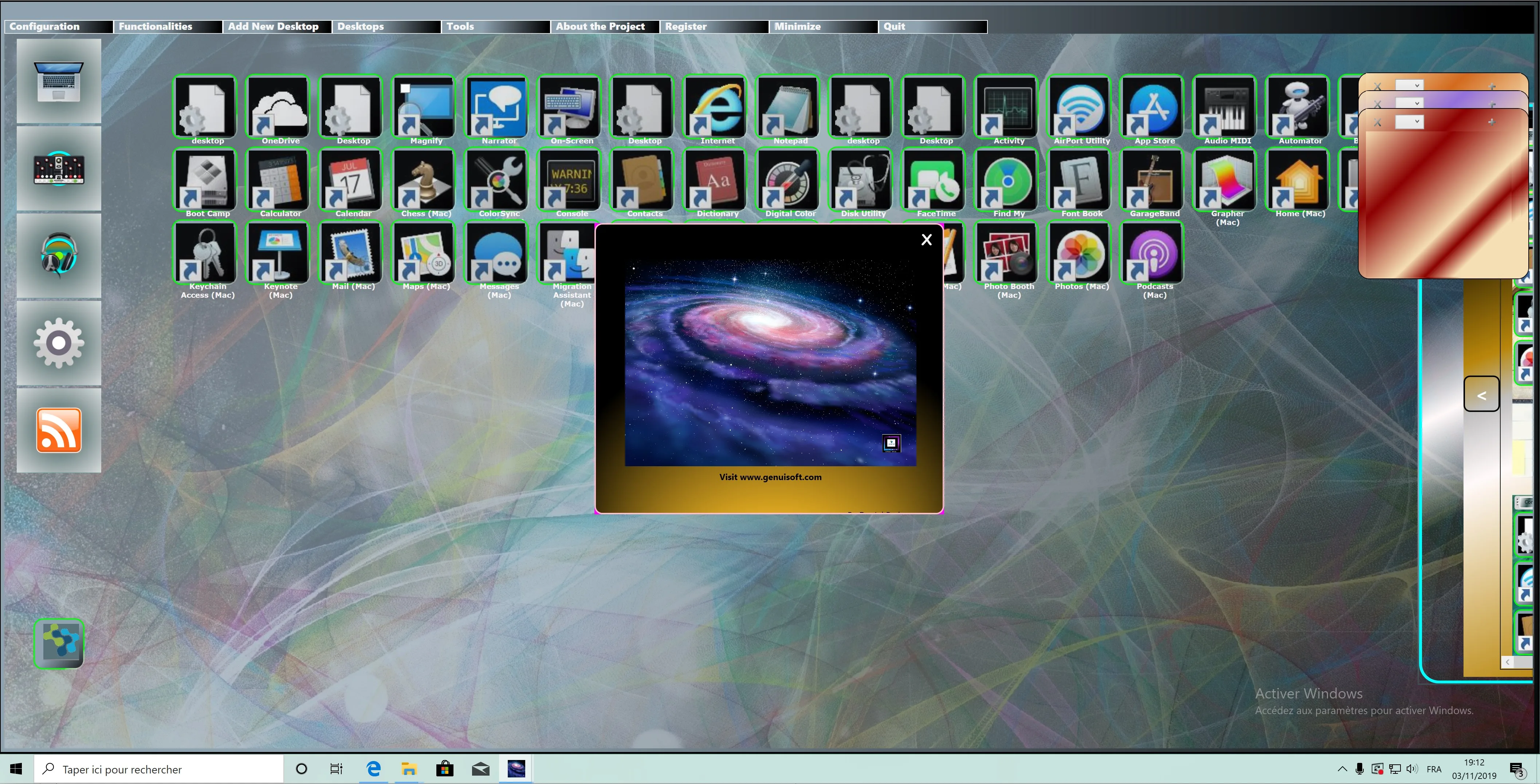 Zena 2 Desktop code Cassiopee screenshot 2