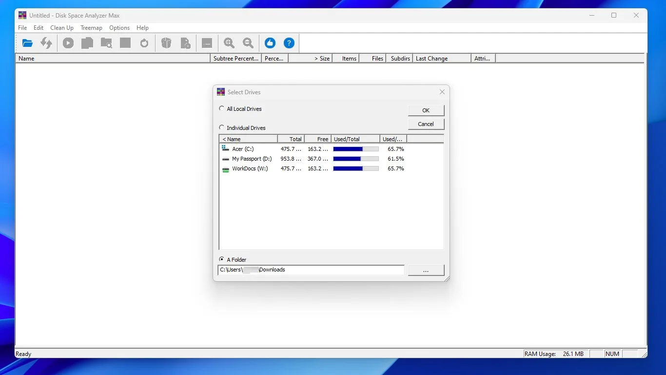 Disk Space Analyzer Max screenshot 1