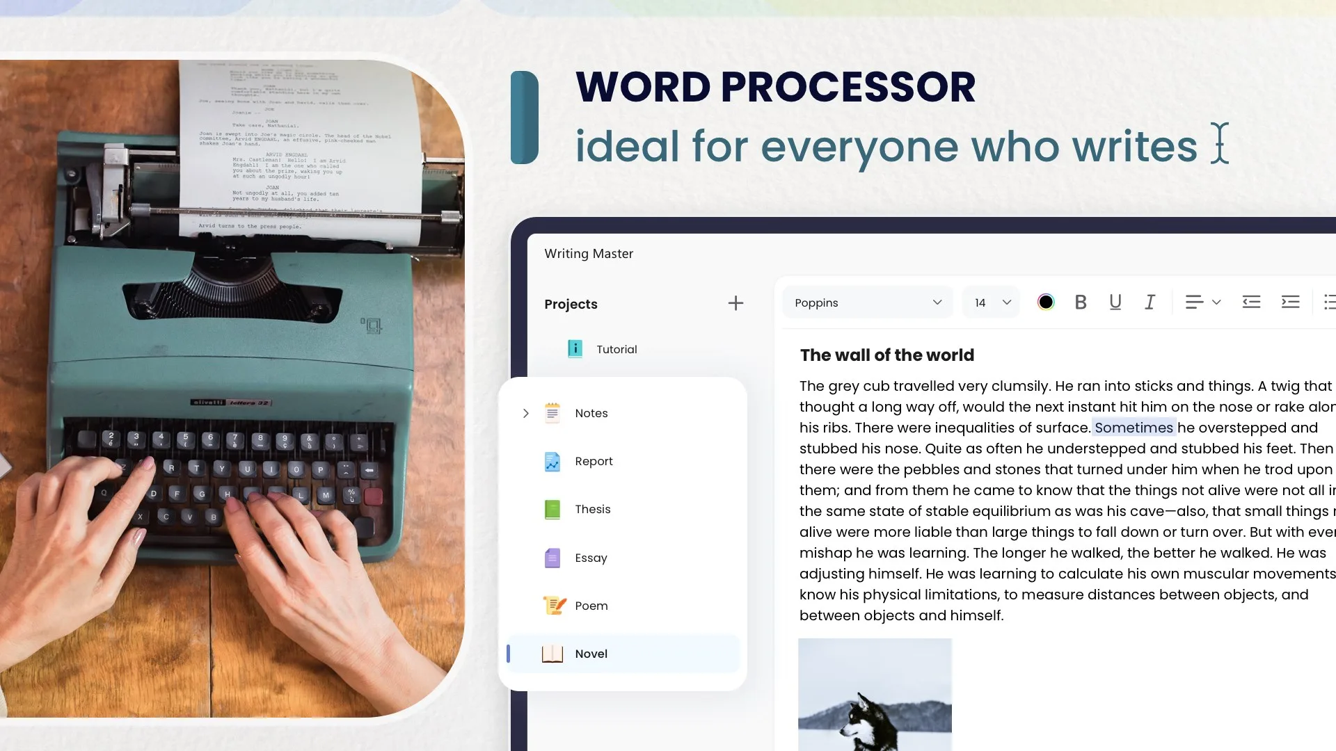 Writing Master - Essay and Novel Writer screenshot 1