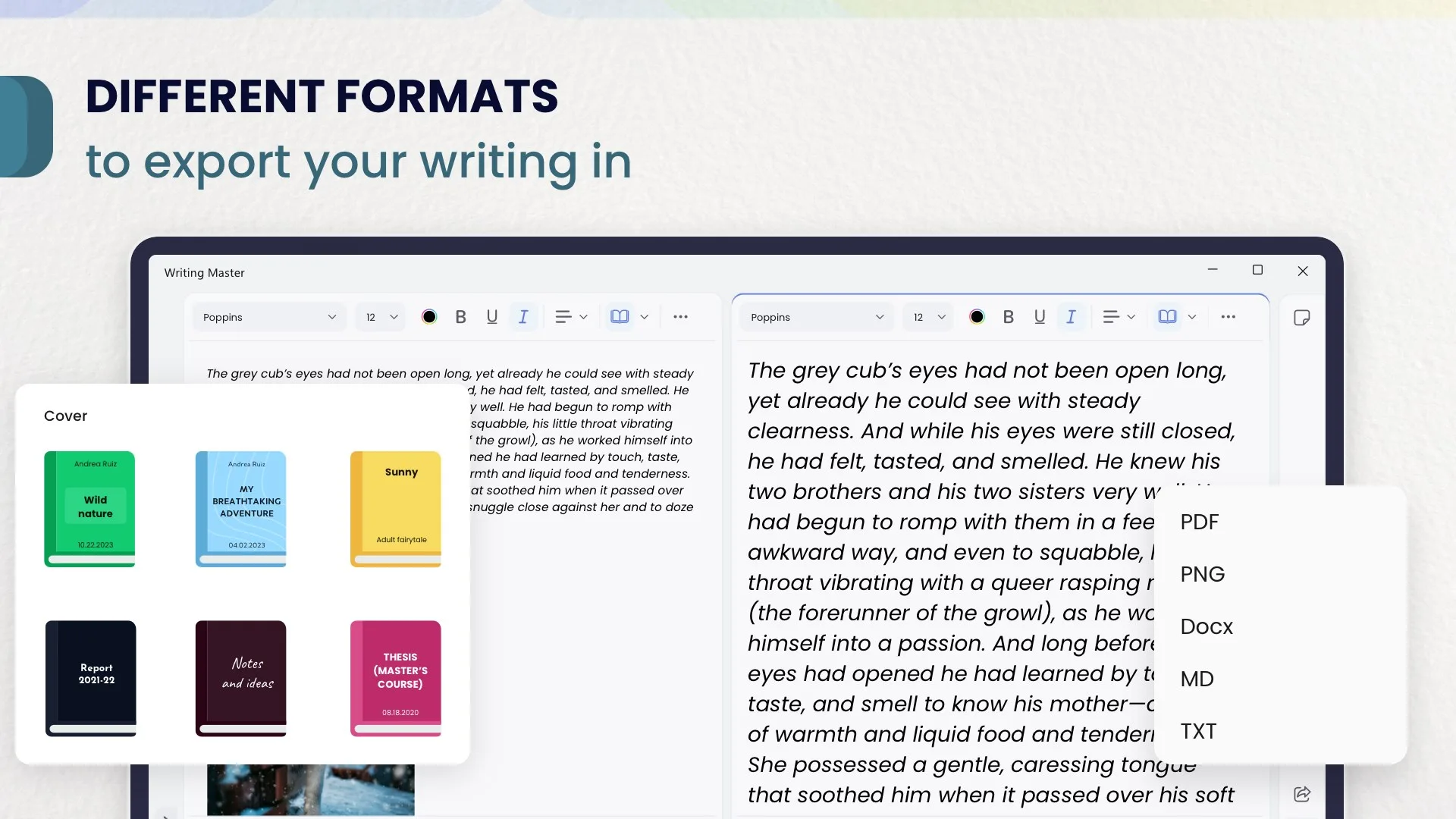 Writing Master - Essay and Novel Writer screenshot 4